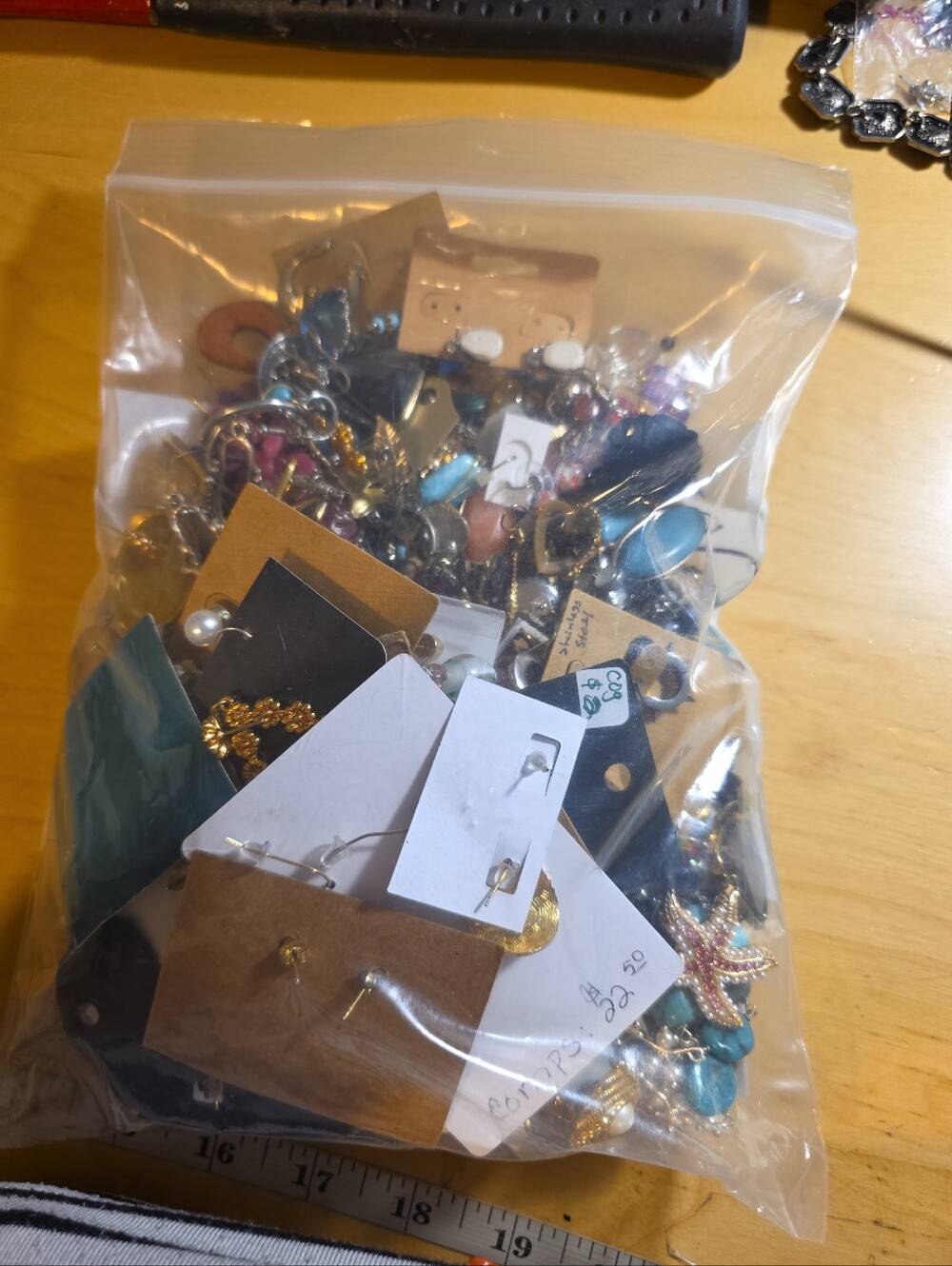 Reseller lot 1.116 lbs of pierced earrings